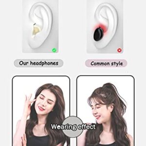 SZHTFX Invisible Earbuds Small Mini Hidden Earbuds for Work, Sleep, Music (Nude)