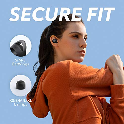 Soundcore by Anker Life A1 True Wireless Earbuds, Powerful Customized Sound, 35H Playtime, Wireless Charging, USB-C Fast Charge, IPX7 Waterproof, Button Control, Bluetooth Earbuds（Renewed）