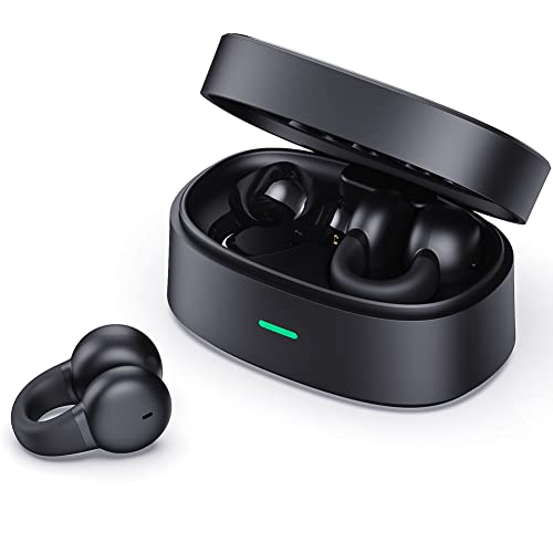 Ear-Clip Bone Conduction Headphones Bluetooth 5.3 Open Ear Clip on Headphone Clip Type Bluetooth Earphones Wireless In Ear Earbuds Bluetooth Headset Ear Clip Wireless Earbuds Earphones for Travel