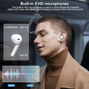 Wireless Earbud AIR 2 Pro, Bluetooth 5.3 Headphones Stereo Bass, Bluetooth Earbud in Ear with HD Mic, Earphones IP7 Waterproof Sports, 35H Playtime with Mini Charging Case Ear Buds for Android iOS