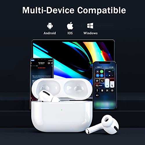 Wireless Earbuds, Bluetooth 5.2 Earbuds Stereo Bass, Bluetooth Headphones in Ear Noise Cancelling Mic, Earphones IP7 Waterproof Sports, 24H Playtime USB C Mini Charging Case Ear Buds for iOS Android.