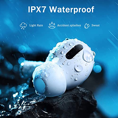 Wireless Earbuds, Bluetooth 5.2 Earbuds Stereo Bass, Bluetooth Headphones in Ear Noise Cancelling Mic, Earphones IP7 Waterproof Sports, 24H Playtime USB C Mini Charging Case Ear Buds for iOS Android.