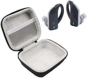 jbl endurance peak in-ear waterproof sport headphones bundle with plush carry case (black)