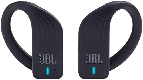 JBL Endurance Peak in-Ear Waterproof Sport Headphones Bundle with Plush Carry Case (Black)