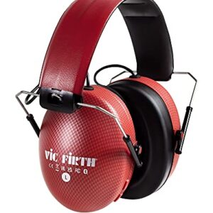 Vic Firth Bluetooth Isolation Headphones, Red (VXHP0012)