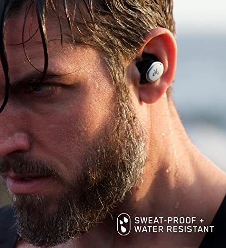 Jaybird RUN True Wireless Headphones for Running, Secure Fit, Sweat-Proof and Water Resistant, Custom Sound, 12 Hours In Your Pocket, Music + Calls (Jet) (Renewed)