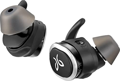 Jaybird RUN True Wireless Headphones for Running, Secure Fit, Sweat-Proof and Water Resistant, Custom Sound, 12 Hours In Your Pocket, Music + Calls (Jet) (Renewed)