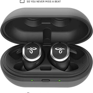 Jaybird RUN True Wireless Headphones for Running, Secure Fit, Sweat-Proof and Water Resistant, Custom Sound, 12 Hours In Your Pocket, Music + Calls (Jet) (Renewed)