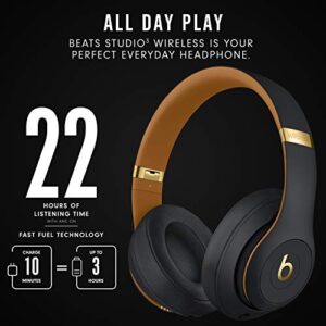 Beats Studio3 Wireless Noise Cancelling Over-Ear Headphones - Midnight Black with AppleCare+ (2 Years)