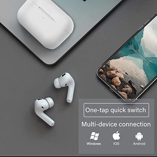 [Apple MFi Certified] Wireless Earbuds Bluetooth Earbuds 5.2 Headphones,Noise Cancellation 30H Playtime Auto Pairing in-Ear Hi-Fi Stereo Sound Mic IPX7 Waterproof Headset for iPhone/Samsung/Android