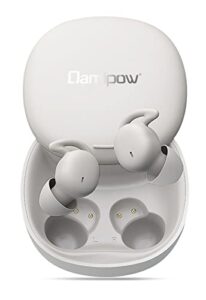 damipow true wireless sleep earbuds, noise blocking technology bluetooth headphones in-ear, smallest and lightest, ultra comfortable designed specifically to help you asleep faster and sleep better