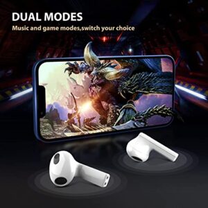 Bluetooth Headphones for Samsung Z Fold 4 Flip 3 True Wireless Earbuds Stereo Sound Noise-canceling in-Ear Earphones Mic for iPhone 14 Pro Max 13 Galaxy S23 S22 S21 S20 iPad 10 2022 Google Pixel 7 Pro