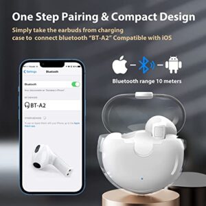 Bluetooth Headphones for Samsung Z Fold 4 Flip 3 True Wireless Earbuds Stereo Sound Noise-canceling in-Ear Earphones Mic for iPhone 14 Pro Max 13 Galaxy S23 S22 S21 S20 iPad 10 2022 Google Pixel 7 Pro