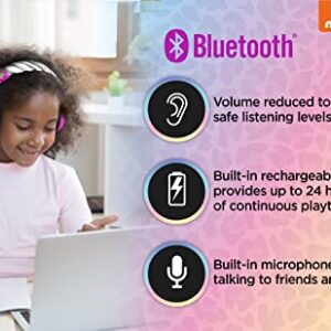 eKids That Girl Lay Lay Bluetooth Headphones, Wireless Headphones with Microphone, Kids Headphones for School, Home, or Travel