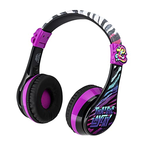 eKids That Girl Lay Lay Bluetooth Headphones, Wireless Headphones with Microphone, Kids Headphones for School, Home, or Travel