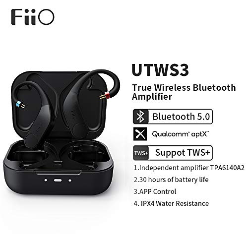 FiiO UTWS3 Amplifier Earbuds Hook Bluetooth Wireless TWS+ Standard 0.78mm 2pins Connector Support aptX with Mic 30Hrs Playback