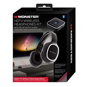 monacor monster hdtv wireless headphone kit b, black (mth91001ww)