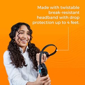 Gumdrop DropTech B1 Over-Ear Headphone. Designed for K-12 Students, Teachers and Classrooms – Drop Tested, Rugged and Reliable for an Enhanced Educational Learning Experience. Color – Black