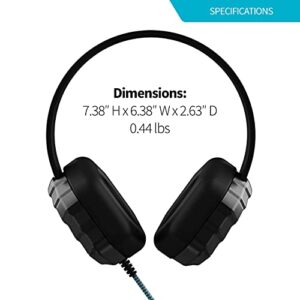Gumdrop DropTech B1 Over-Ear Headphone. Designed for K-12 Students, Teachers and Classrooms – Drop Tested, Rugged and Reliable for an Enhanced Educational Learning Experience. Color – Black