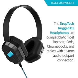 Gumdrop DropTech B1 Over-Ear Headphone. Designed for K-12 Students, Teachers and Classrooms – Drop Tested, Rugged and Reliable for an Enhanced Educational Learning Experience. Color – Black