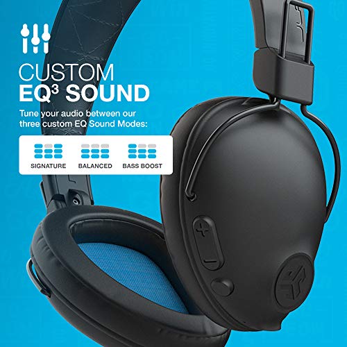 JLab Studio Pro Bluetooth Wireless Over-Ear Headphones | 50+ Hour Bluetooth 5 Playtime | EQ3 Sound | Ultra-Plush Faux Leather & Cloud Foam Cushions | Track and Volume Controls | Black