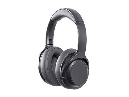 Monoprice BT-600ANC Bluetooth Over Ear Headphones with Active Noise Cancelling (ANC), Qualcomm aptX HD Audio, AAC, Touch Controls, 40hr Playtime