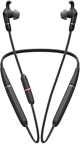 Jabra Evolve 65e Wireless Neckband Headset, Link 370, MS-Optimized – Bluetooth Headset with up to 13 Hours of Battery Life – Superior Sound for Calls and Music – Passive Noise Cancelling Headset