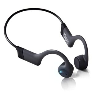 rakklor bone conduction headphones – open-ear wireless bluetooth sport headphones with built-in mic, 20hr playtime waterproof earphones for workouts cycling running gym hiking