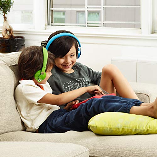 LilGadgets Untangled Pro Wireless Kids Headphones, On-Ear Bluetooth Toddler Headset with Built-in Microphone, Design, No More Tangled Wires, Perfect for Children in School, Blue