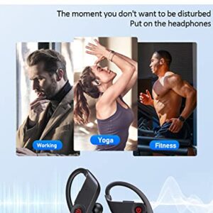 Wireless Earbuds Sports Bluetooth 5.1 Headphones Earhook Noise Cancelling, 50H Wireless Ear Buds Over Ear with Charging Case, Bluetooth Earphone for Samsung Android, Audifonos Bluetooth inalambricos