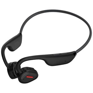 open ear bone conduction headphones, ougngrn wireless air conduction sport earphones, over-ear bluetooth 5.3 lightweight sweatproof sports headset for running, bicycling, hiking,work out,office(black)