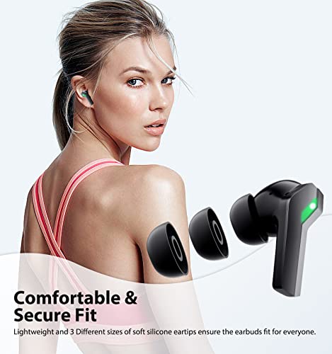 Bluetooth 5.3 Wireless Earbuds in-Ear Headphone for iPhone 14 Pro Max 13 Samsung Z Fold 4 Flip 3, Noise Cancelling Mic Bass Sound Sport Headset for iPad 10 Galaxy S23 S22 S21 Pixel 7 Pro 6 Oneplus 11