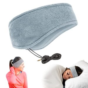 CozyPhones Sleep Headphones - Over Ear Headphones from Ultra Thin Cool Mesh Wired for Side Sleepers, Meditation, Running, Laptop, and Phone - Gray Lycra