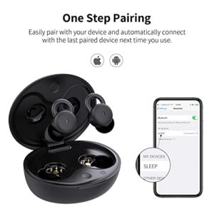 Sleeping Earbuds, Smallest Sleepbuds Comfortable in-Ear Headphones with Mic Noise Reduction Earbuds for Sleeping on Side Snoring Yoga