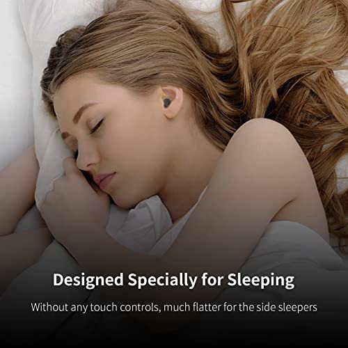 Sleeping Earbuds, Smallest Sleepbuds Comfortable in-Ear Headphones with Mic Noise Reduction Earbuds for Sleeping on Side Snoring Yoga