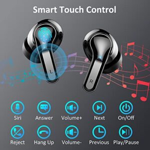 Wireless Earbud, Bluetooth 5.3 Headphones 2022 Bluetooth Earbud with Dual Mic, Wireless Earphones in Ear 40H Deep Bass Noise Cancelling Wireless Headphones IP7 Waterproof Ear Buds for Sport USB-C[New]