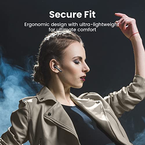 Wireless Earbuds Truefree A1 Bluetooth 5.0 Headphones Wireless Earphones with 4 Mics, Immersive Stereo Sound by 14.2mm Driver, ENC for Clear Calls, USB-C Charge, 18 Hours of Playtime, Single/Twin Mode