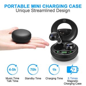 MuGo Wireless Earbuds, Bluetooth Headphones Wireless Earphones with Immersive Sound, Bluetooth 5.0 Headset with Mic, In Ear Headphones with Noise Cancelling, 25H Playtime Charging Case, IP7 Waterproof