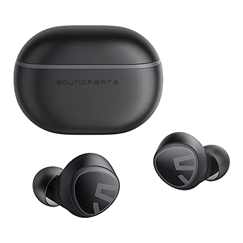 SoundPEATS Mini Wireless Earbuds Bluetooth 5.2 Headphones in-Ear Stereo Earphones with Speech AI Noise Cancellation for Calls, Touch Control, Total 20 Hours, Twin/Mono Mode