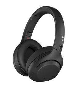 sony whxb900n noise cancelling headphones, wireless bluetooth over the ear headset with mic for phone-call and alexa voice control- black (wh-xb900n/b)