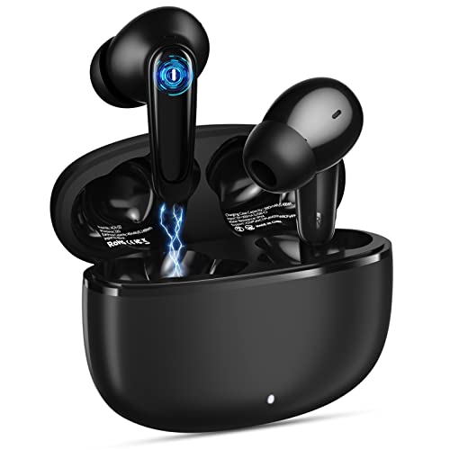 Wireless Earbuds Bluetooth 5.2 Headphone Samsung Fold 4 Flip 3, In-Ear Noise Cancelling Mic Bass Sound Sport Headset for iPhone 14 Pro Max 13 iPad 10 Galaxy S23 S22 Ultra S21 Oneplus 11 10 Pixel 7 Pro