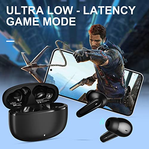 Wireless Earbuds Bluetooth 5.2 Headphone Samsung Fold 4 Flip 3, In-Ear Noise Cancelling Mic Bass Sound Sport Headset for iPhone 14 Pro Max 13 iPad 10 Galaxy S23 S22 Ultra S21 Oneplus 11 10 Pixel 7 Pro