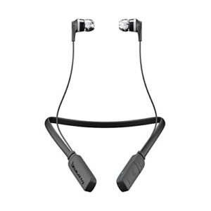 Skullcandy Ink'd Bluetooth Wireless Earbuds with Microphone, Noise Isolating Supreme Sound, 8-Hour Rechargeable Battery, Lightweight with Flexible Collar, Black
