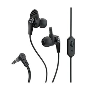 jlab audio jbuds pro signature earbuds | titanium 10mm drivers | music controls, universal mic | custom fit with cush fins | black