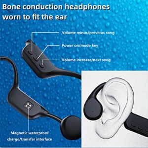 Bone Conduction Headphones - IPX8 Waterproof Swimming Headphones with Built-in MP3 Player 32G Memory, Bluetooth 5.3 Open Ear Headset, Suitable for Swimming, Running, Cycling and More Activities