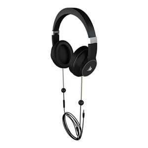 DefenderShield EMF-Free Over-Ear Adult Headphones - Universal Air Tube Wired Crystal Clear Stereo Headset with Microphone & Volume Control - Compatible with iPhone, Galaxy, iPad & Other Audio Devices