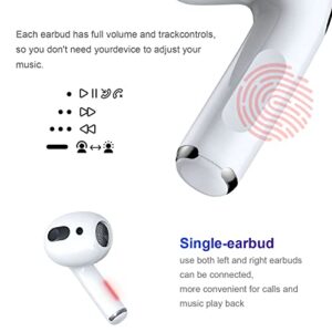 TUOTUER Air Pods 3rd Generation, 5.3 Wireless Earbuds with Lightning Charge Case, Bluetooth Headphones Noise Canceling Up to 30 Hours of Battery Life, IPX5 Waterproof Earphones for iPhone/Android