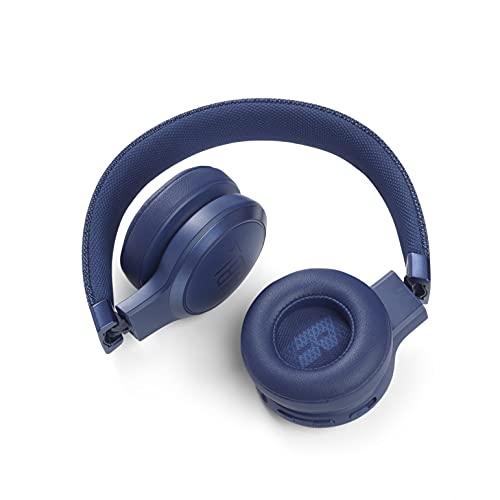 JBL Live 460NC - Wireless On-Ear Noise Cancelling Headphones with Long Battery Life and Voice Assistant Control - Blue (Renewed)