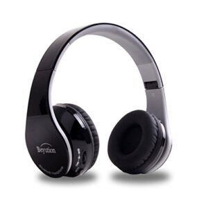 beyution v4.1 bluetooth headphones wireless foldable hi-fi stereo headphone for smart phones & tablets – black