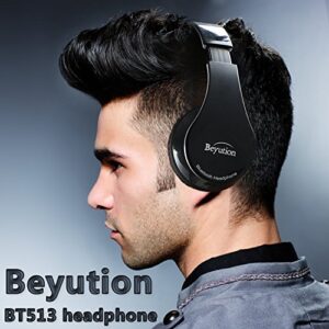 Beyution V4.1 Bluetooth Headphones Wireless Foldable Hi-fi Stereo Headphone for Smart Phones & Tablets - Black